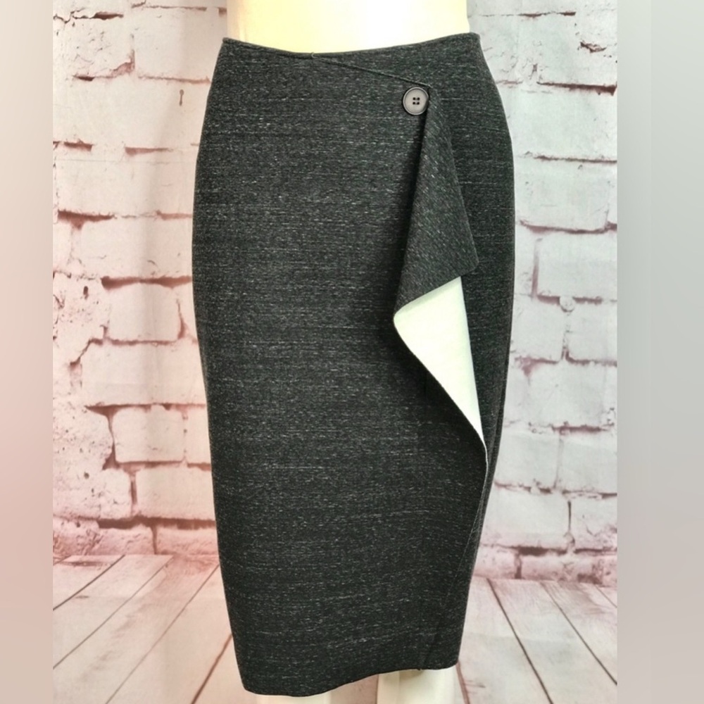 Bailey 44 Gray Women's faux wrap Skirt